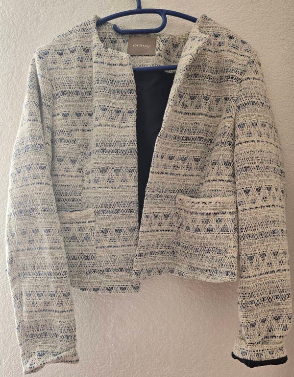 Orsay Damen Bouclé-Jacke Gr. L Neuwertig & Elegant