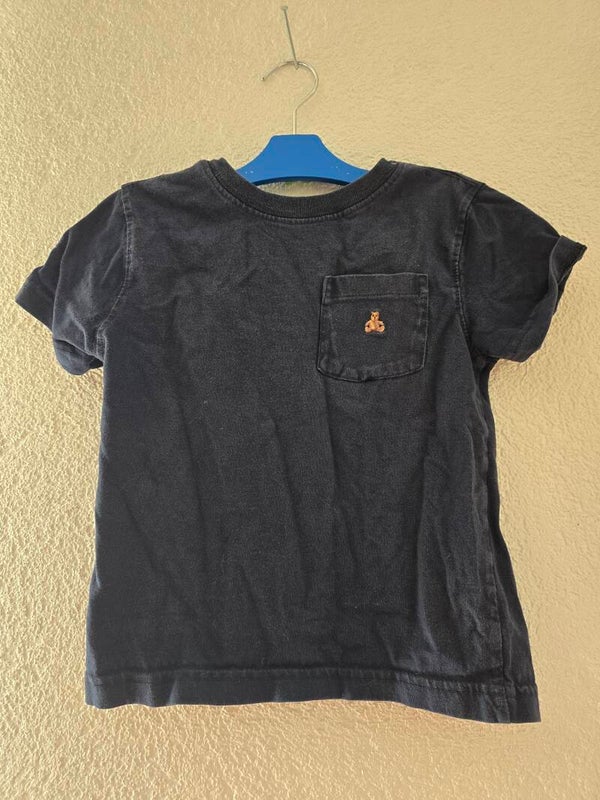 BabyGap T-Shirt - Grösse 86 - Dunkelblau mit Bärchen auf Brusttasche