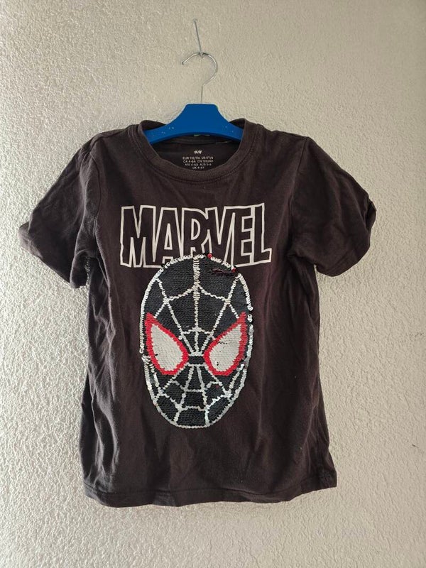 Kinder H&M Spider - Man Wende - Pailletten T-Shirt ( Grösse 110/116)