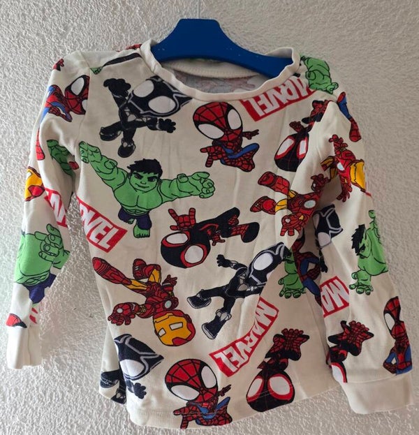 Marvel Pyjama-Set für Kinder - Langarmshirt & Hose - Grösse 104