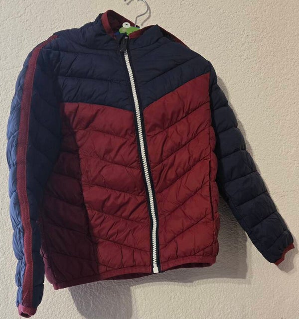 Kinder Steppjacke Gr.116 - Rot/Dunkelblau - leichte Übergangsjacke