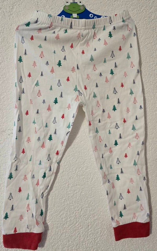 Niedliche Baby Hose / Pyjamahose mit Tannenbaum-Muster Grösse 98 Weihnachten