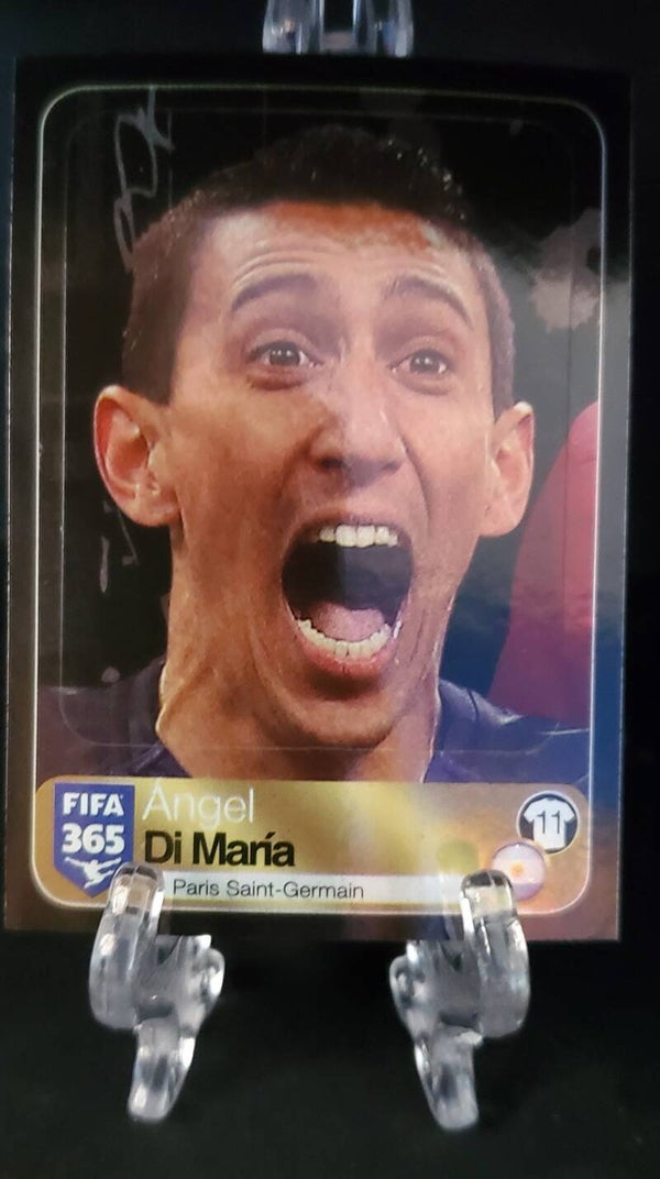FIGURINA CALCIATORI PANINI FIFA 365 2017 PSG N°562 DI MARIA BLU