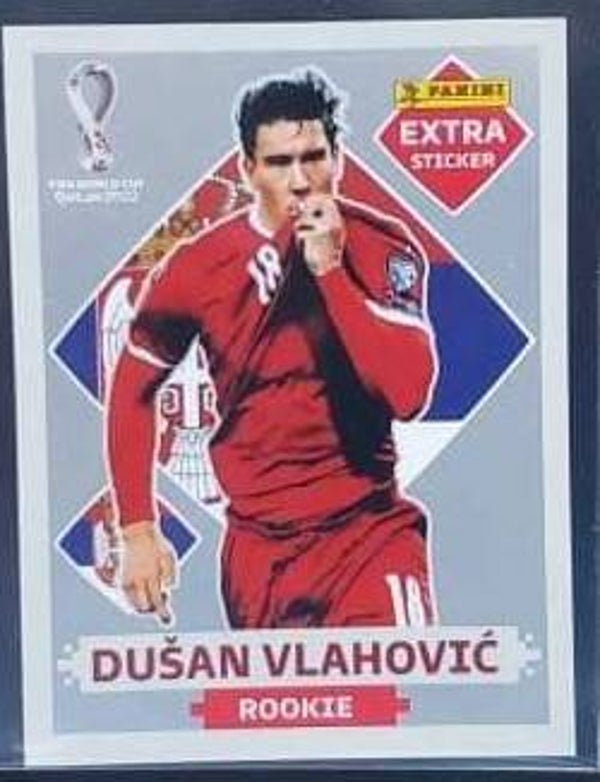 XTRA STICKER /  Rookies PLATA Dušan Vlahović (Serbia)