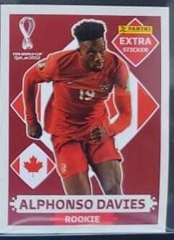 XTRA STICKER /  ROOKIES  BASE  Alphonso Davies (Canada)