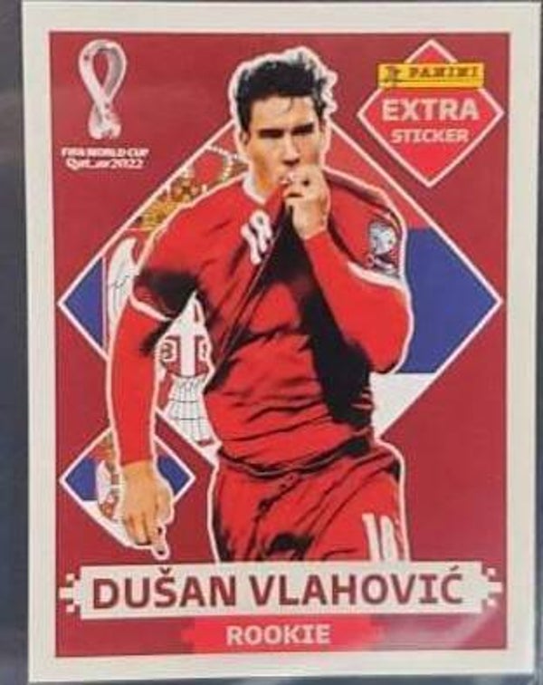 XTRA STICKER /  ROOKIES  BASE  Dušan Vlahović (Serbia)