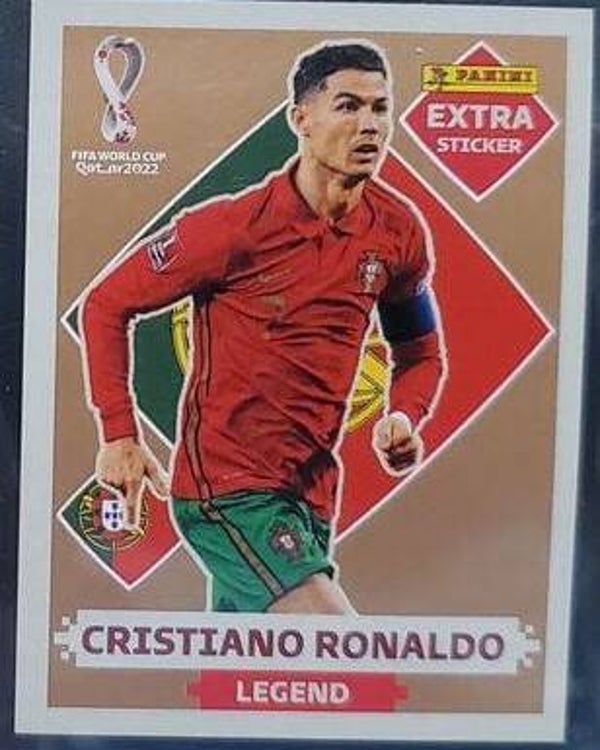 XTRA STICKER /  BRONCE- CRISTIANO RONALDO
