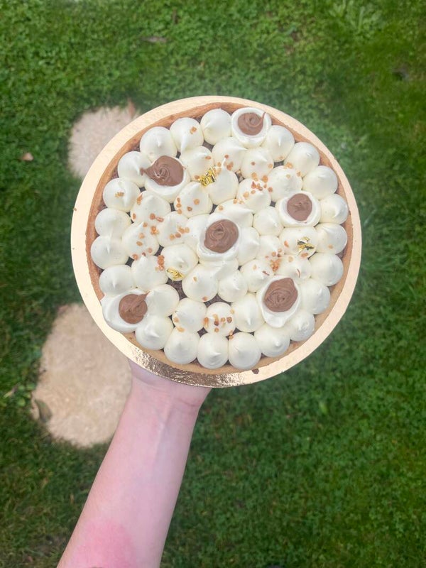 Tarte vanille-praliné