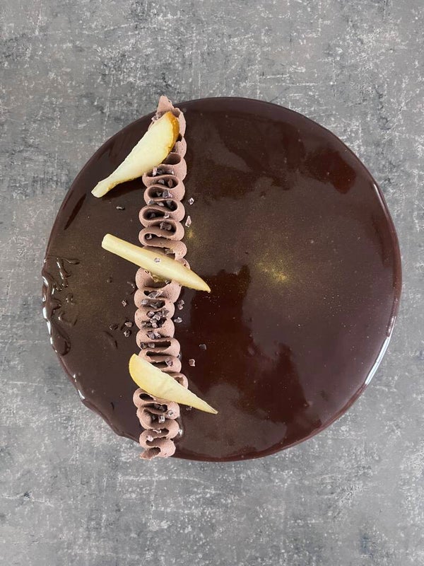 entremet poire chocolat
