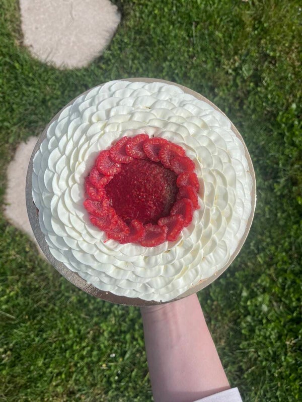 Tarte framboise - chocolat blanc