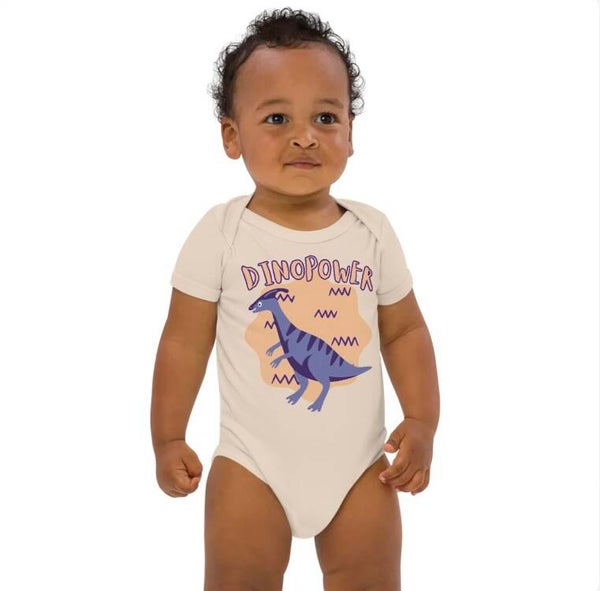 Babystrampler aus Bio-Baumwolle PARASAURO  DINOPOWER