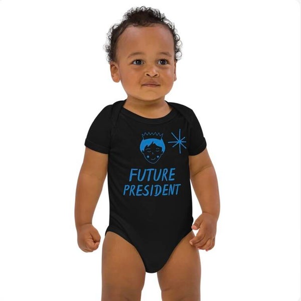 Babystrampler aus Bio-Baumwolle PRESIDENT JUNGE