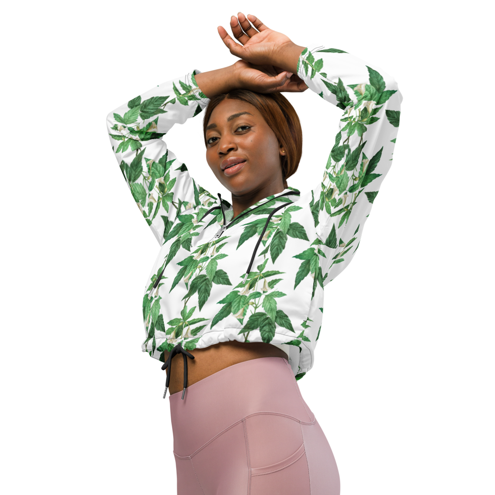 Bauchfreier Windbreaker GREEN