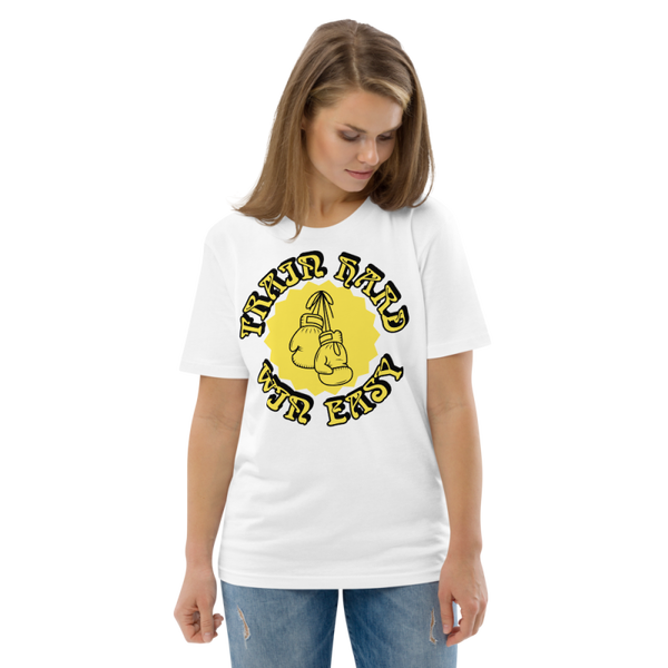Damen-T-Shirt Train Hard Win Easy