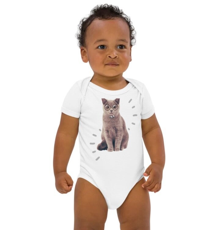 Babystrampler aus Bio-Baumwolle KITTY