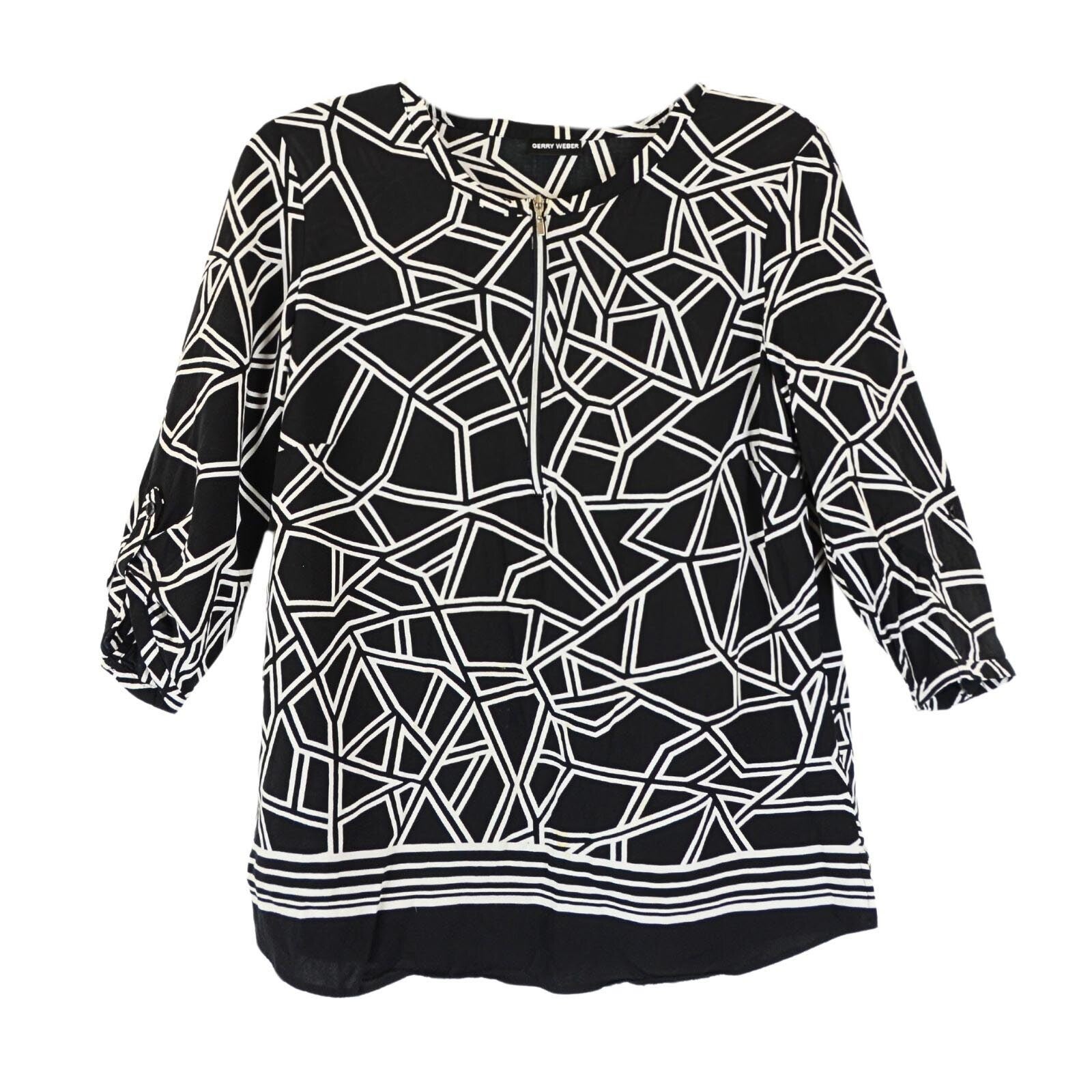Een zwart-wit geometrisch top van Gerry Weber Maat