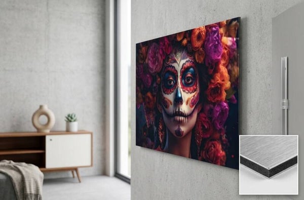 Dia de los Muertos Wanddecoratie op Dibond