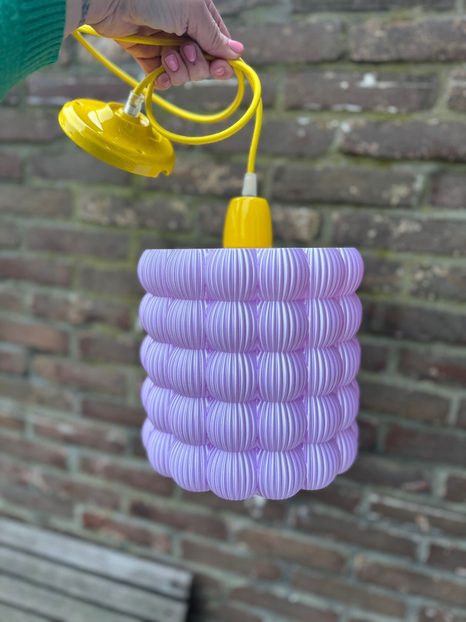 Ribbed hanglamp