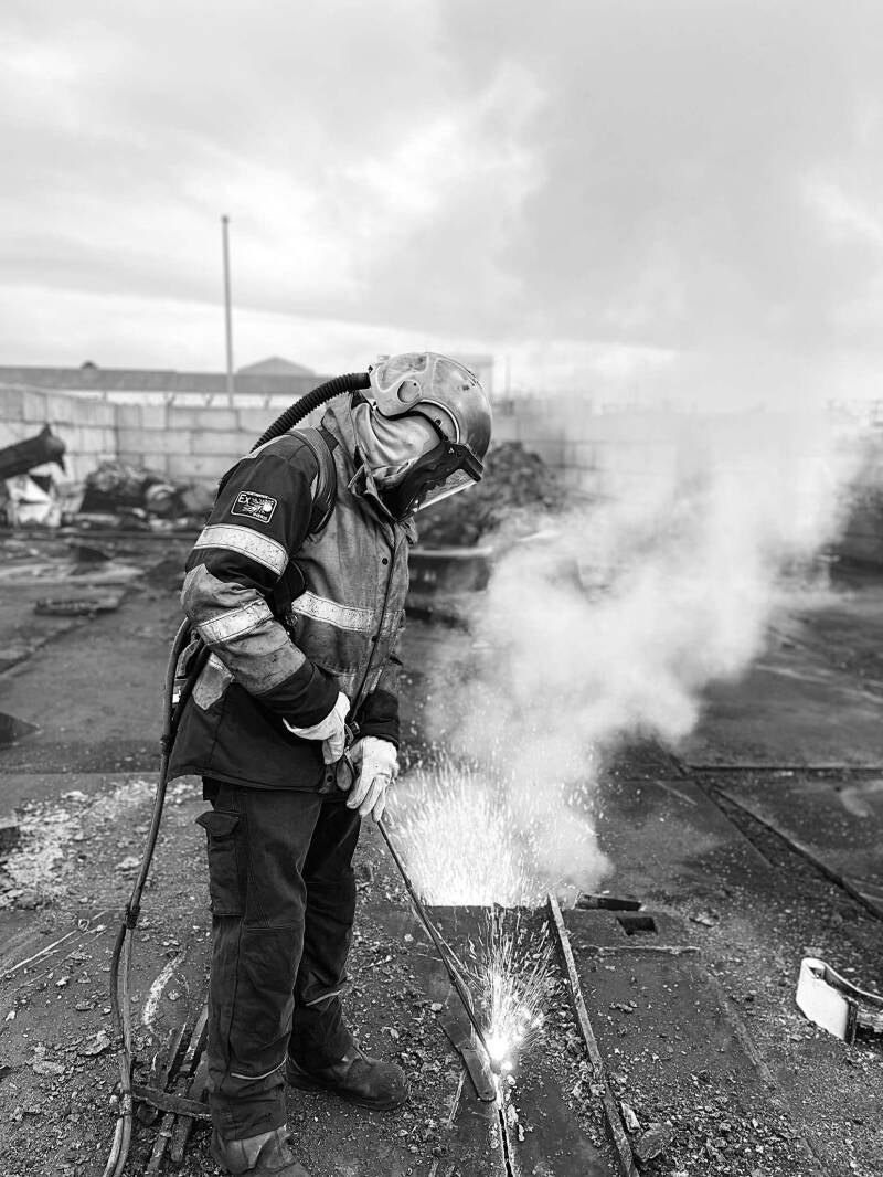 Oxycoupage sur dalle