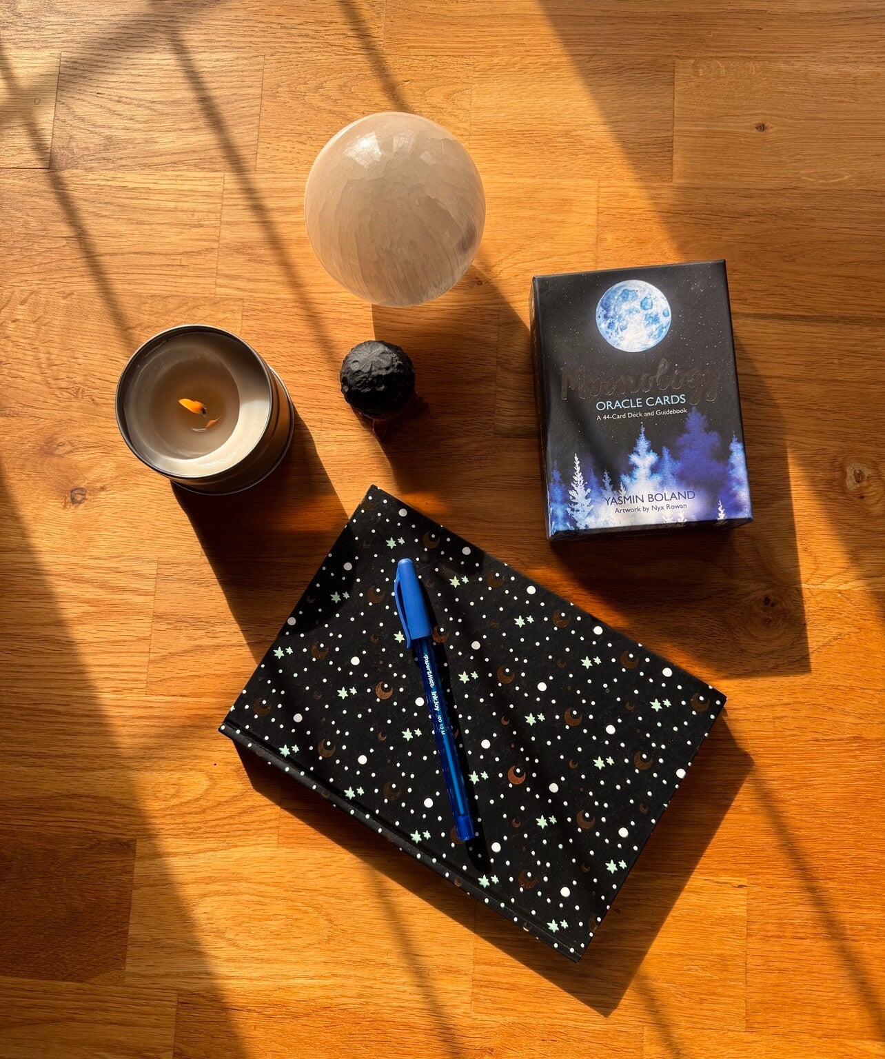 Moonology tools for reflection and intention at The Tycho Retreat