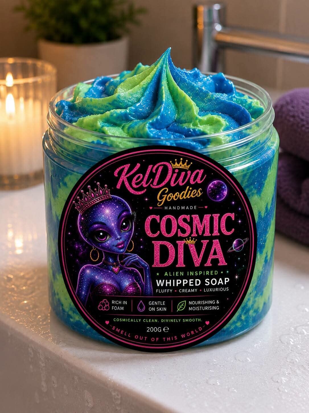 Cosmic Diva Whipped Soap - Large