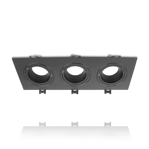 TRIPLE GU10 ARMATUUR GREIP ZWART