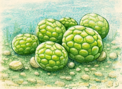 Phytoplancton cyanobacterie Microsystis