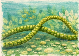 Phytoplancton cyanobacterie Oscillatoria