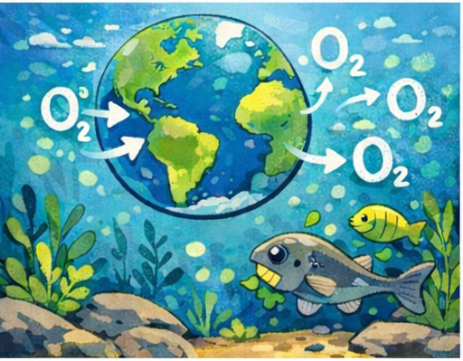 Le phytoplancton produit de l'oxygéne