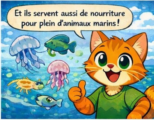 le phytoplancton nourrit plein d'animaux