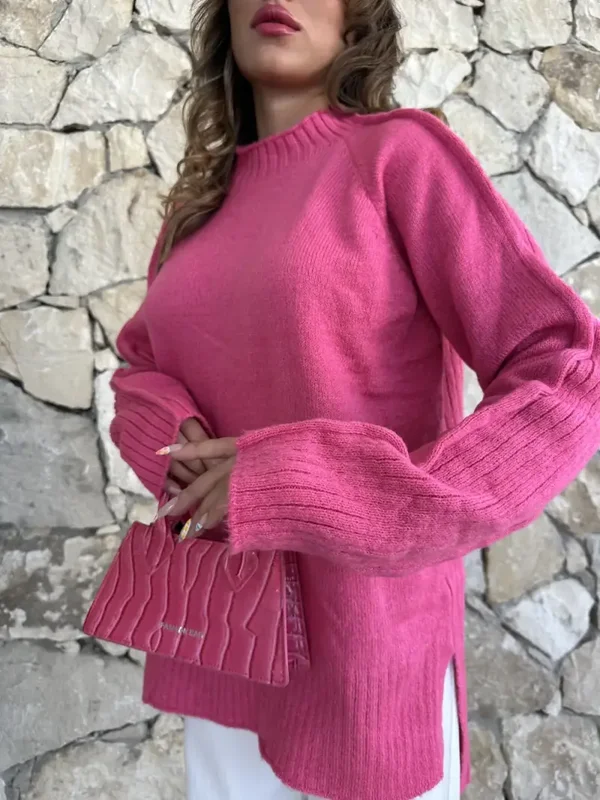 Pinky Geribbeld Trui