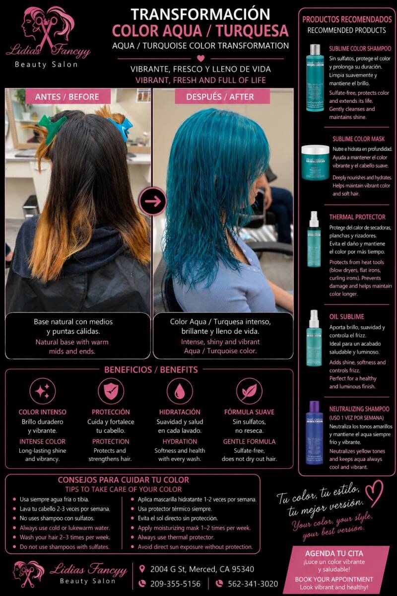 Turquoise Color | Color turquesa