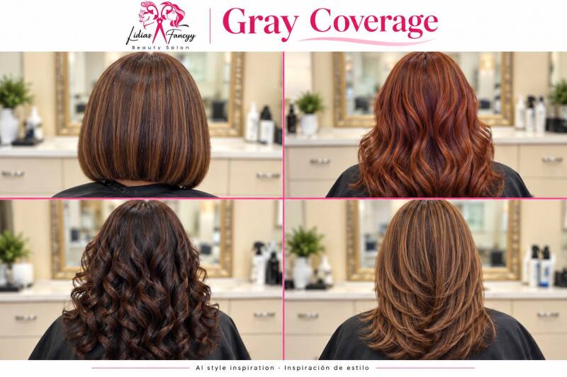 Gray Coverage $120+ | Rich color to cover grays. Color con profundidad para cubrir canas.