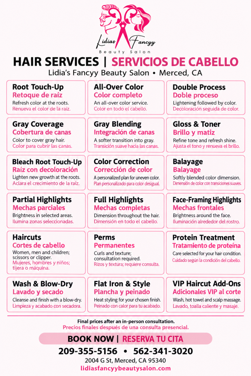 Hair Services | Servicios de cabello