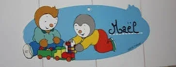Pancarte de porte T'choupi