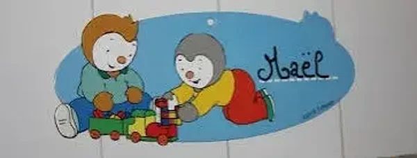 Pancarte de porte T'choupi
