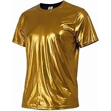 T-Shirt Métallisé Homme doré
