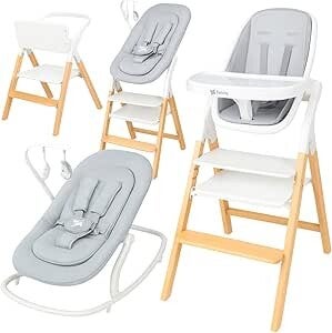 Twinly - Chaise Haute Évolutive pour Bébé 5 en 1