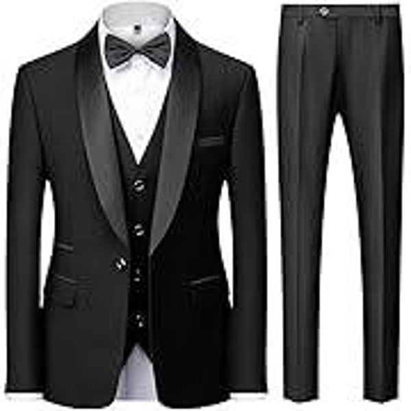 Costume Homme 3 pièces Mariage Slim Fit Smoking