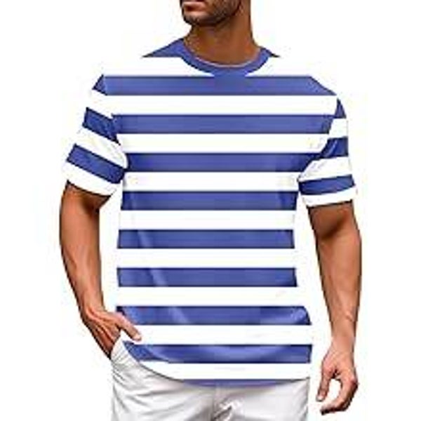 T-Shirt Homme Décontracté à Manches Courtes