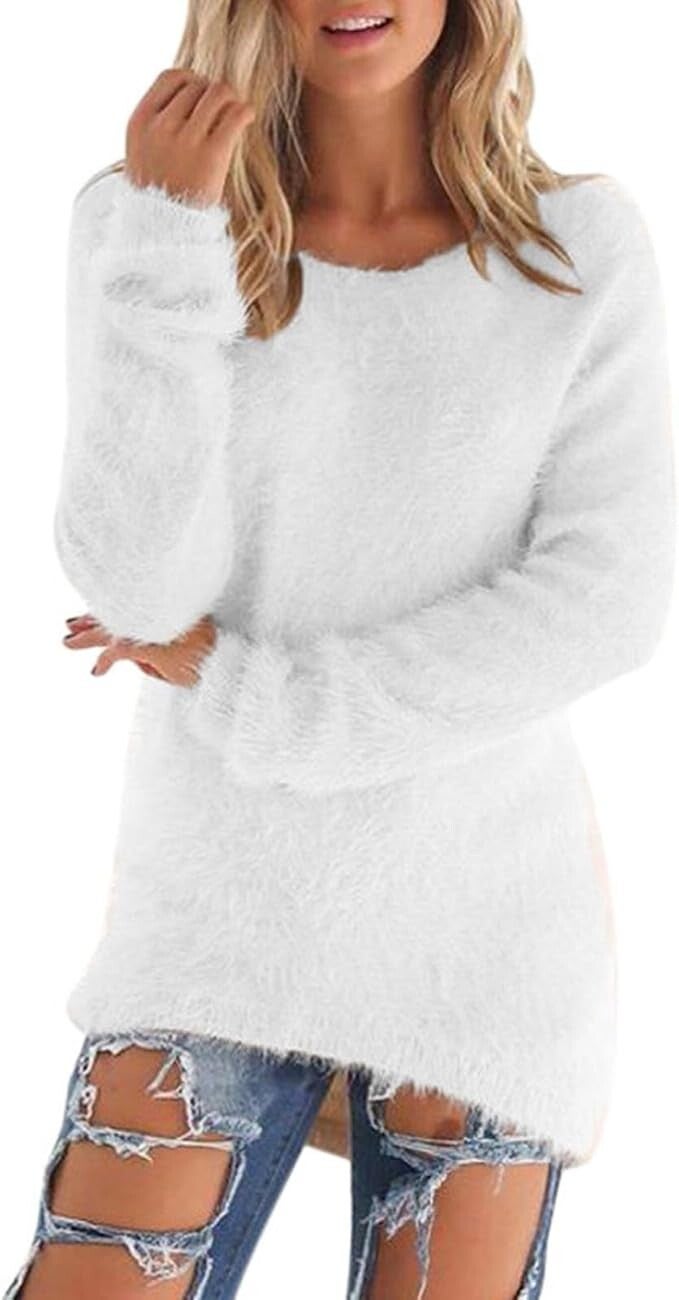 Pull en Velours Femme Hauts en Polaire