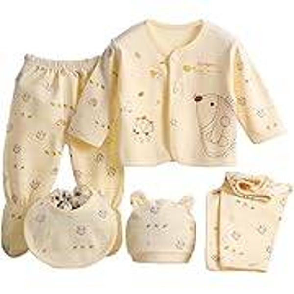 Ensembles de vêtements en coton pour bébés garçons et filles nouveau-nés