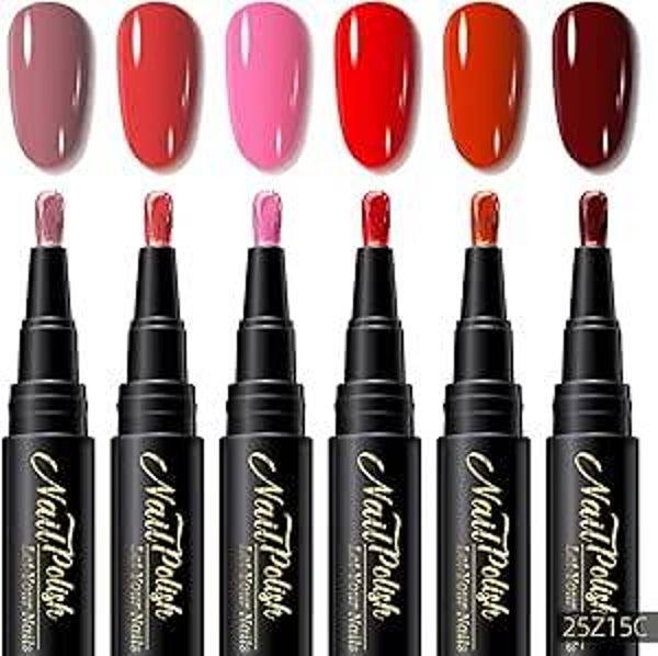 Vernis Stylo à Ongles Gel 6 Couleurs