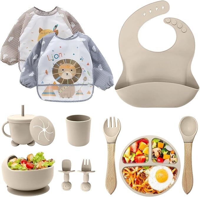 Assiette Bebe, Lot de 12 Set Repas