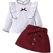 Ensemble Bébé Fille Manches Longues à Volants