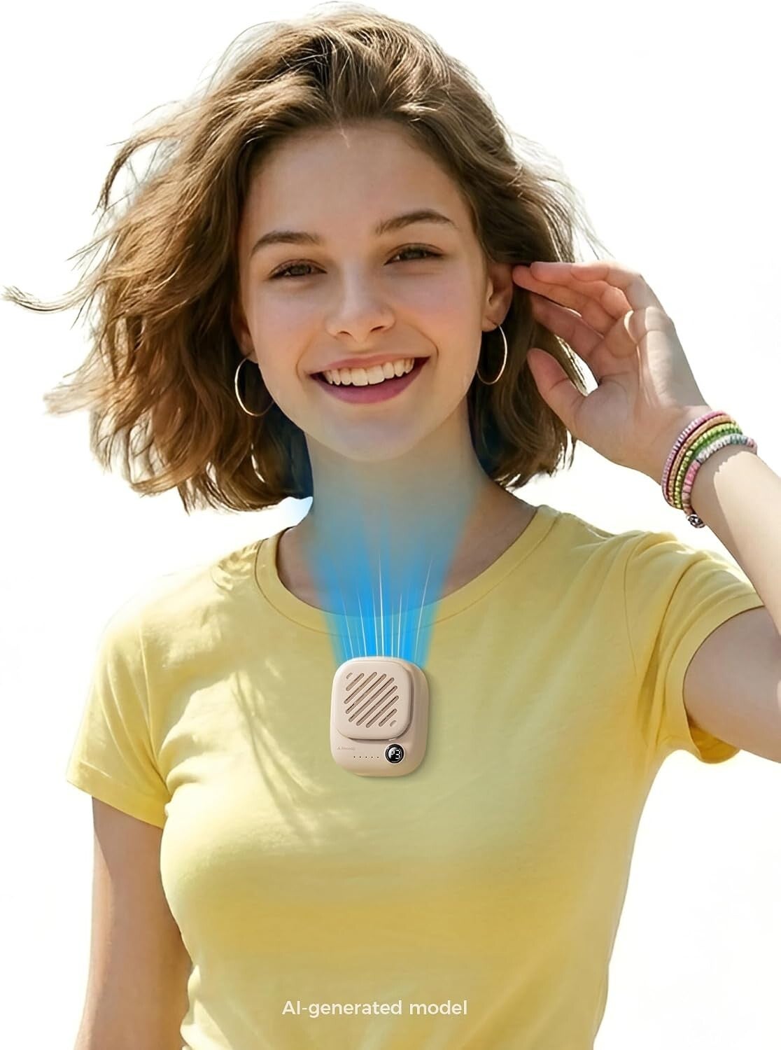 Mini ventilateur portable pour le cou