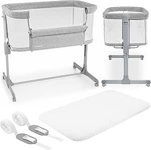 Moby-System Luna Lit Parapluie Bébé avec Matelas 3 en 1