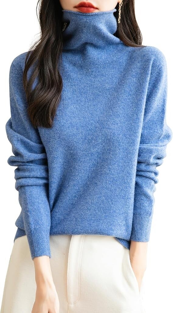 Lain Merino sans Couture Pull Automne Hiver