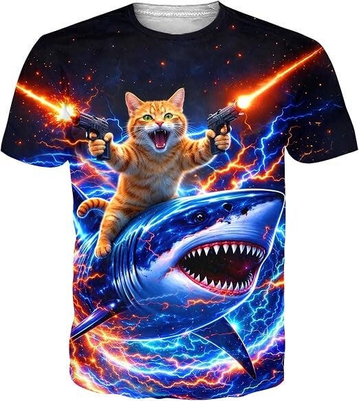 T-shirt 3D motif imprimé