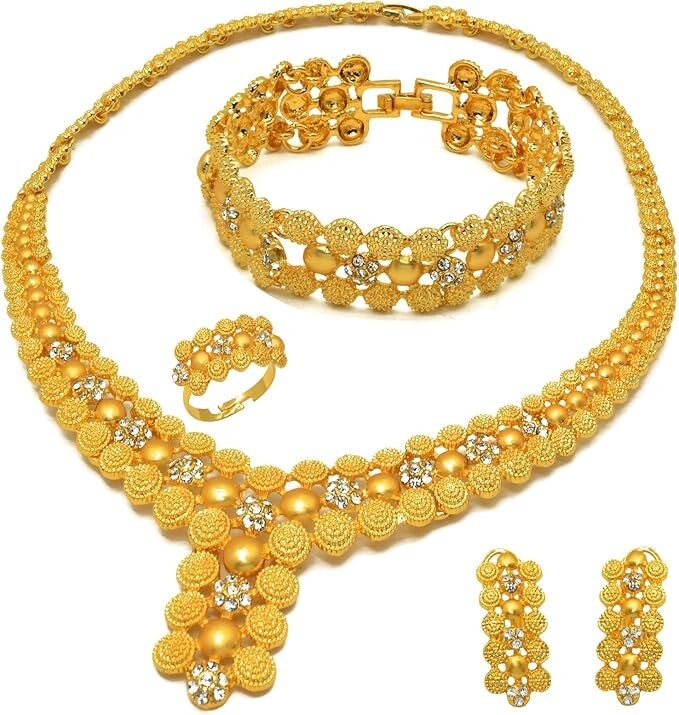 Parure de bijoux Dubaï en or 24 carats